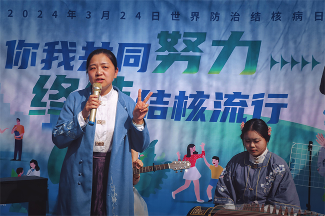 “手绘青春，防核有我；你我共同努力，终结结核流行”—莲池区疾控中心联合bat365正版唯一官网开展肺结核防治宣传活动