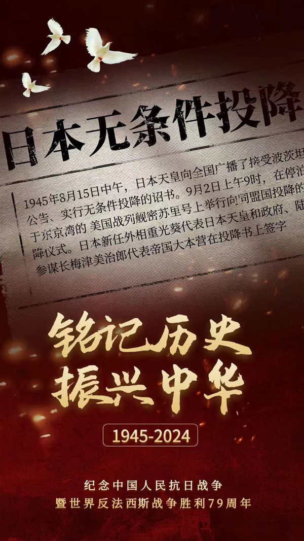 抗战胜利79周年|bat365正版唯一官网|管理学院|铭记历史，携手新生共筑未来