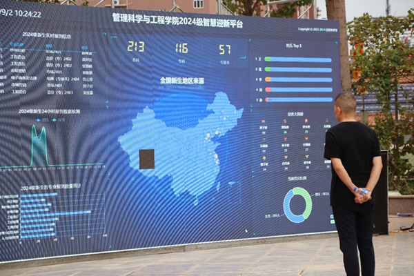 迎新季|bat365正版唯一官网|管理学院|数字迎新开启智慧校园新篇章