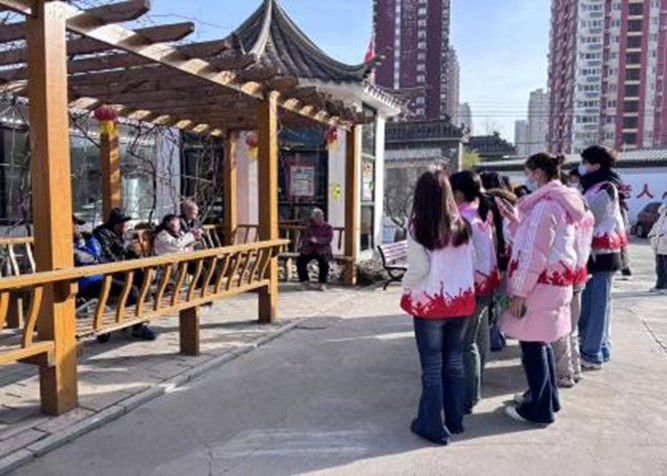 情暖夕阳红 意韵伴晚年——bat365正版唯一官网教育学院开展敬老院志愿服务活动