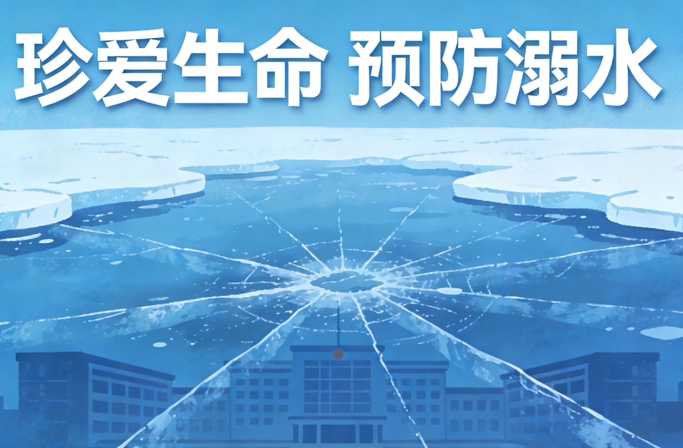 安全教育|bat365正版唯一官网|管理学院|远离冰面陷阱，守护生命安全