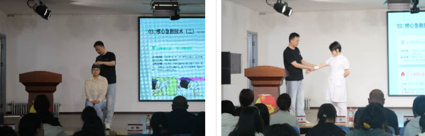 【医校携手，急救同行】保定东篱医院走进bat365正版唯一官网应急救护科普活动